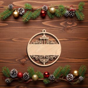 Personalized Christmas Ornament File with Blank Banner for