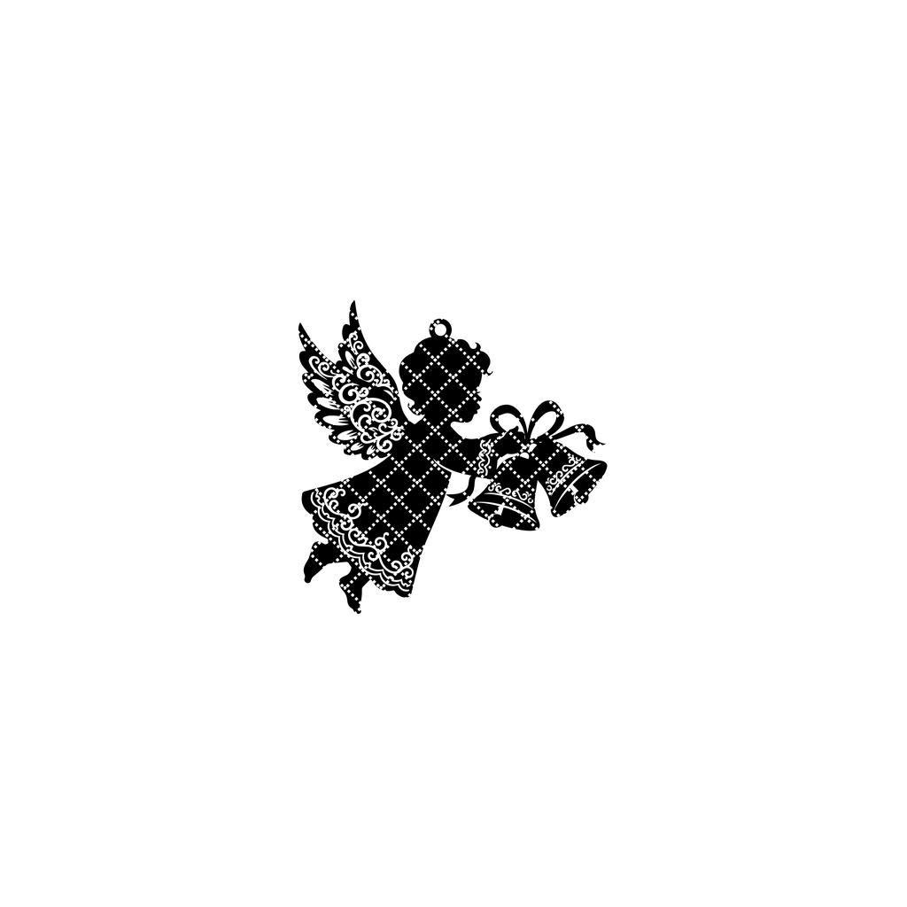 Angel Bell Ornament Template, Holiday Crafts, Christmas Bell