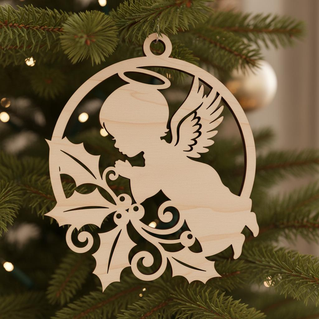 Paquete de Adornos de Ángeles, 6 Diseños Adorables de Bebés Ángeles, Set de Decoración para Árbol de Navidad - Imagen 3