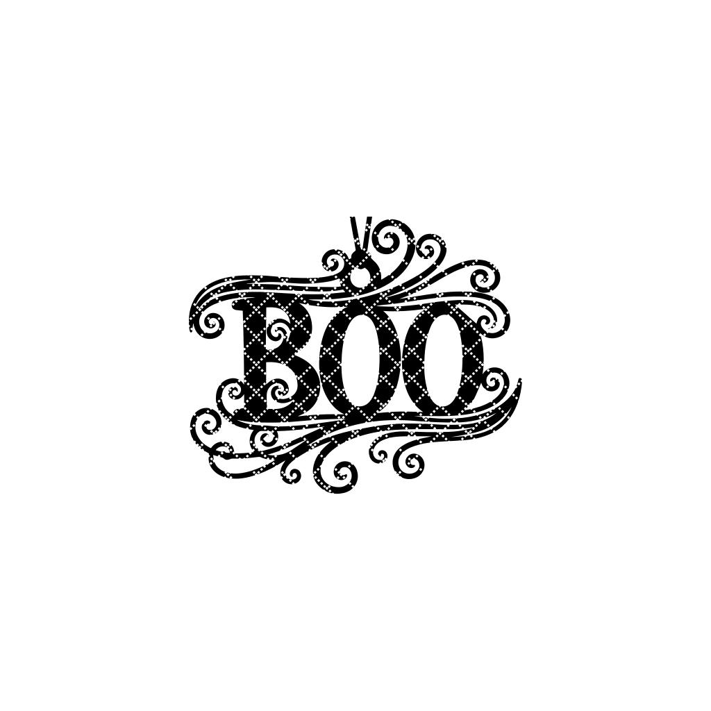 Buh, Halloween-Dekoration, Laserdatei, Gruselige schwarze Silhouette, Digitaler Download. – Bild 5