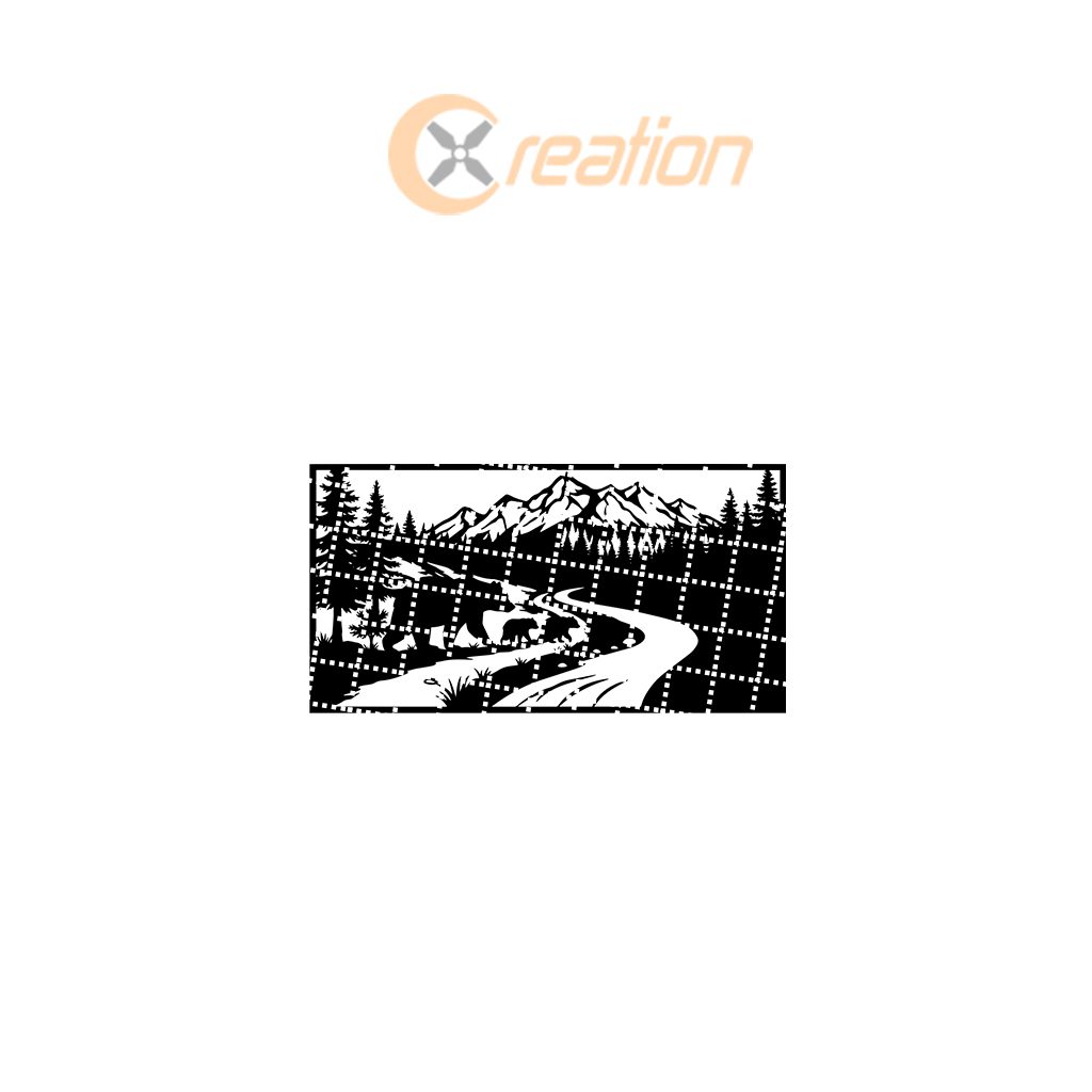 Christmas Bear Family Monogram Sign, Winter Cabin Wall