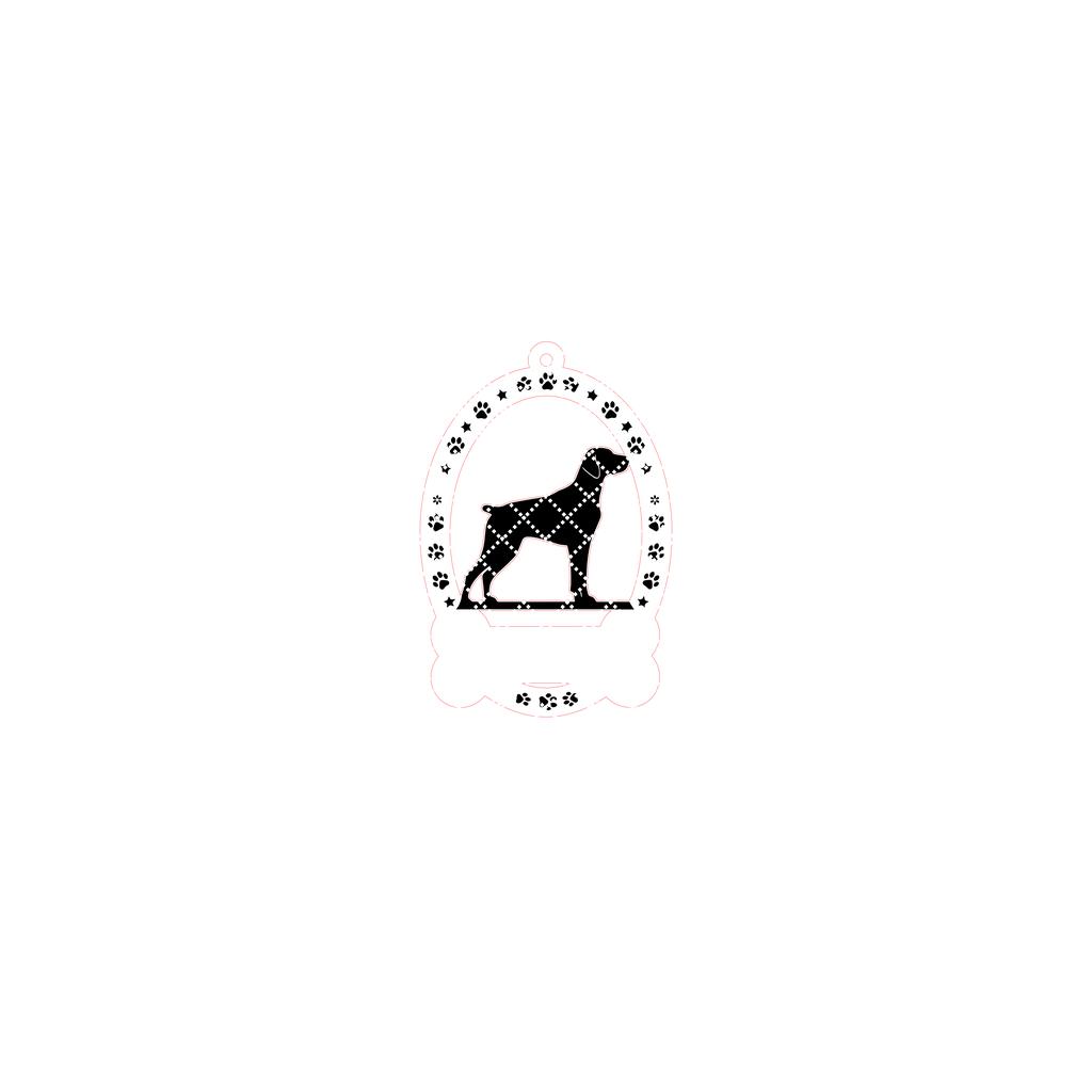 Christmas Dog Ornament, Laser Pointer With Paw, Pet