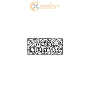 Christmas Door Hanger, Merry Christmas Round Sign, Front