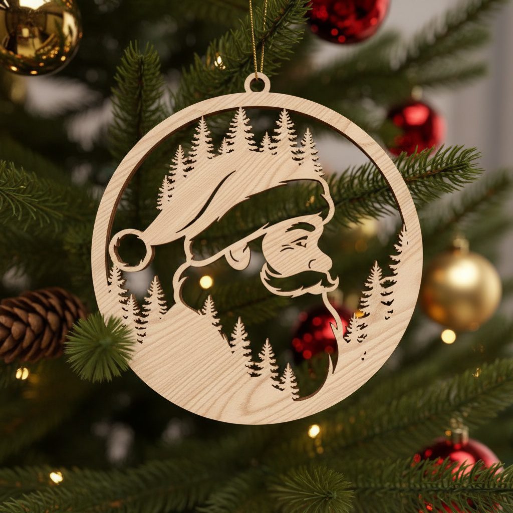 Ensemble de décorations de Noël à laser, motifs de décoration de fêtes – Image 8