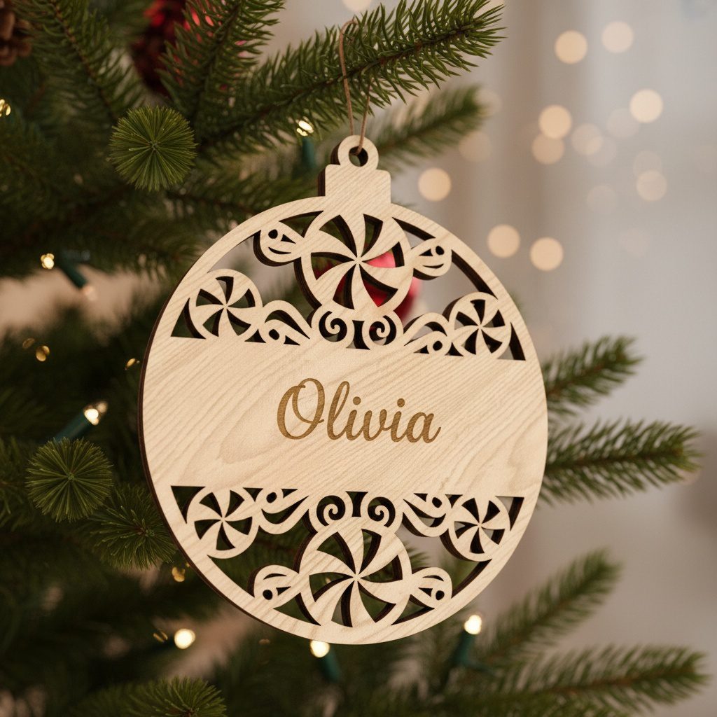 : Pacco di Ornamenti Natalizi, 6 File Laser Personalizzabili per Artigianato Festivo - immagine 6