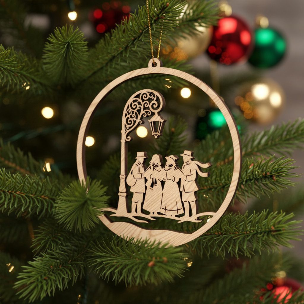 Paquete de adornos navideños, 8 archivos de diseño para días festivos, descarga digital lista para láser. - Imagen 2