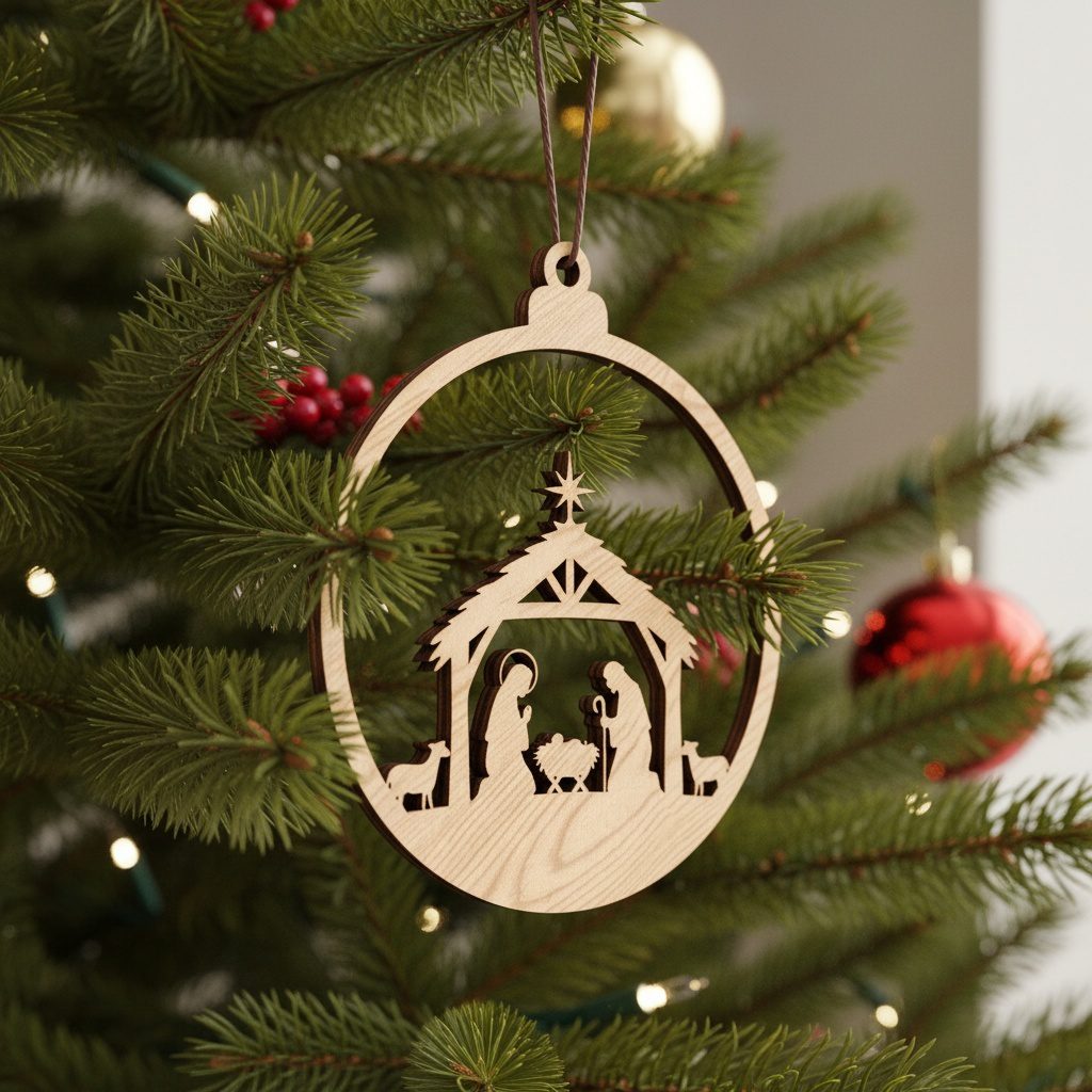 Set di modelli per decorazioni natalizie, 8 modelli per addobbi ad albero, download digitale. - immagine 2