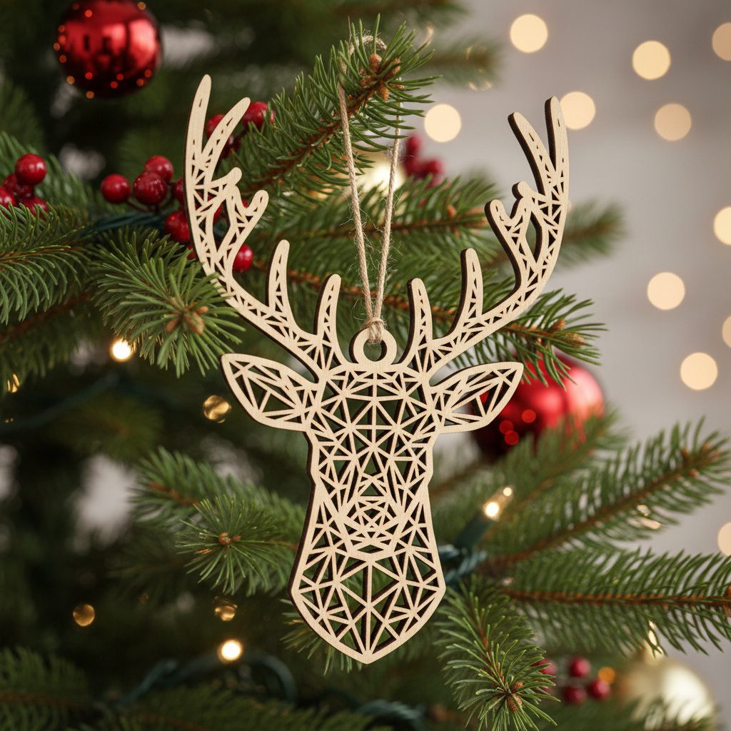 Set di modelli per decorazioni natalizie, 8 modelli per addobbi ad albero, download digitale. - immagine 5