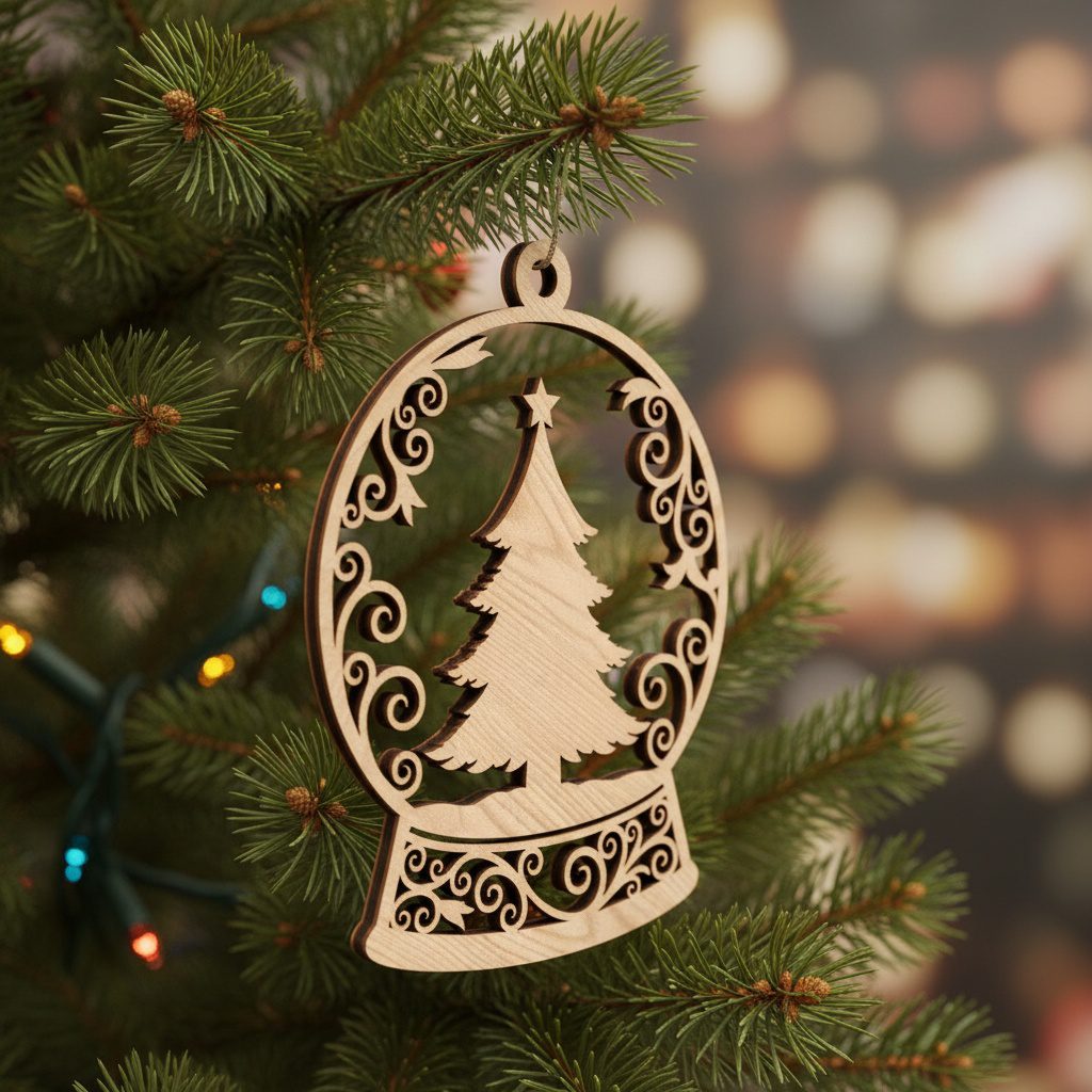 Set di modelli per decorazioni natalizie, 8 modelli per addobbi ad albero, download digitale. - immagine 8