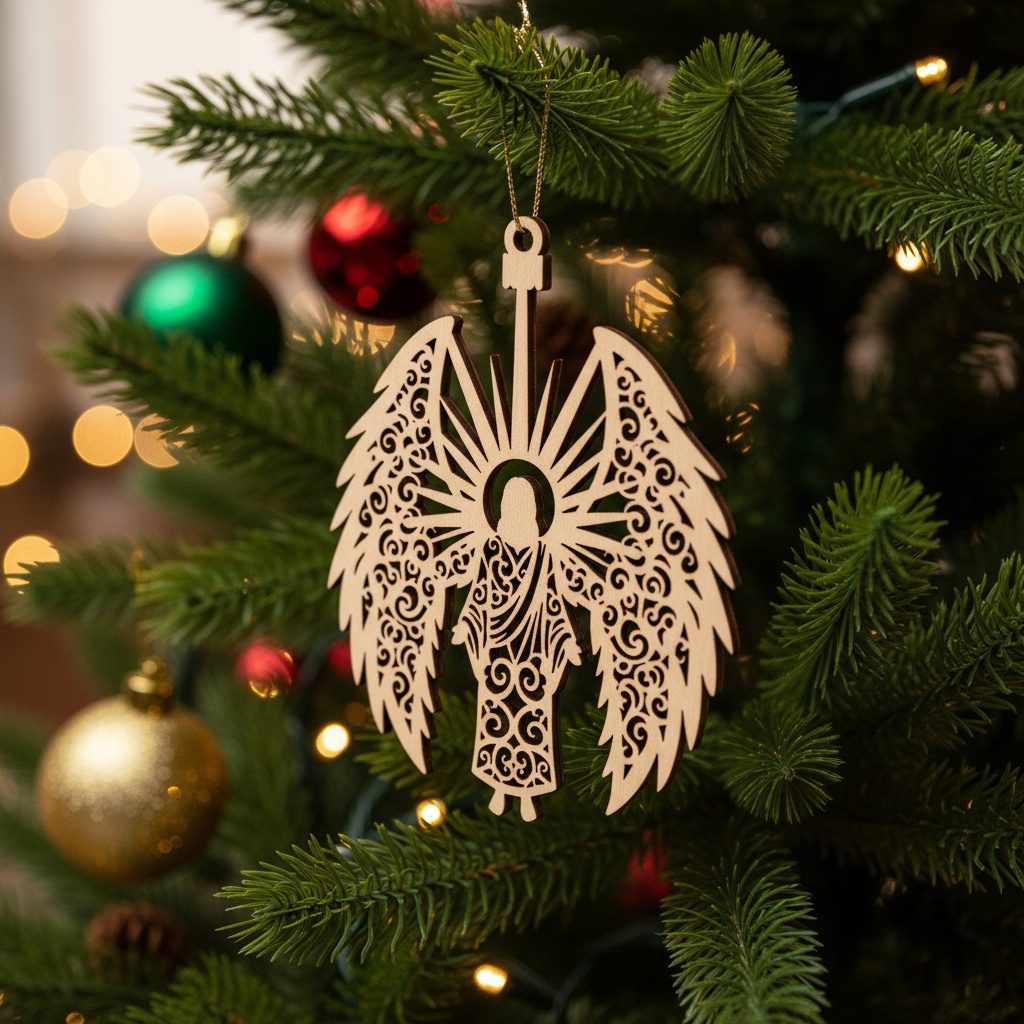 Set di modelli per decorazioni natalizie, 8 modelli per addobbi ad albero, download digitale. - immagine 9