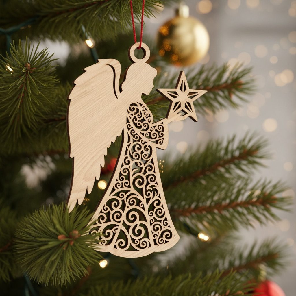 Set di modelli per decorazioni natalizie, 8 modelli per addobbi ad albero, download digitale. - immagine 10