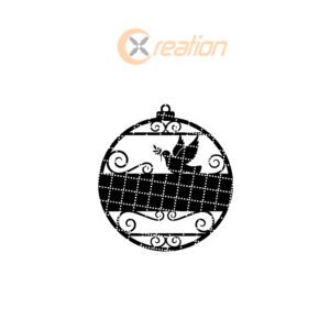 Christmas Personalized Dove Ornament, Peace Dove Design –