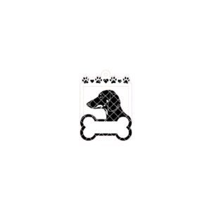 Dachshund Monogram Ornament, Christmas Dog Design, Laser CNC