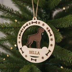 German Shorthaired Pointer Dog Ornament, Christmas Decor with