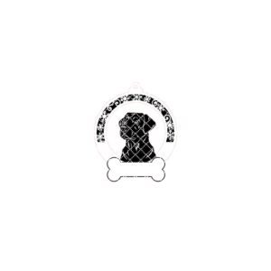 Labrador Christmas Ornament, Snowflake Frame, Festive Dog Decor