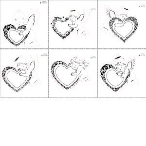 Laser Cut Christmas Ornaments Bundle, 6 Angel Designs for Holiday Decor