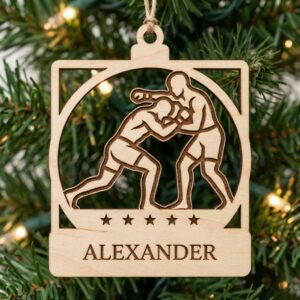 MMA Ornament, Personalized Sports Name Gift, Custom Christmas