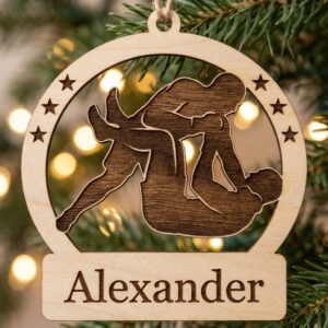 MMA Ornament, Personalized Sports Name Gift, Custom Christmas