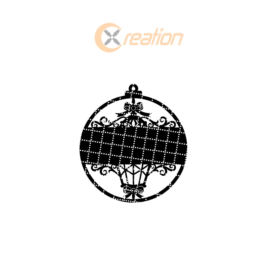 Ornate Ornament Design, Personalized Christmas Decor for DIY