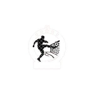 Personalized Soccer Ornament, Boys Christmas Striker, Custom Name