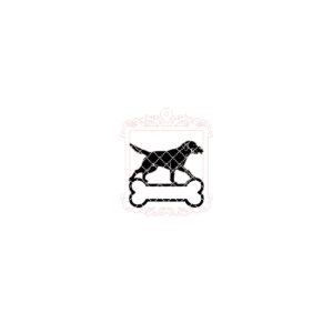 Running Lab Square Dog Monogram Ornament, Christmas Laser