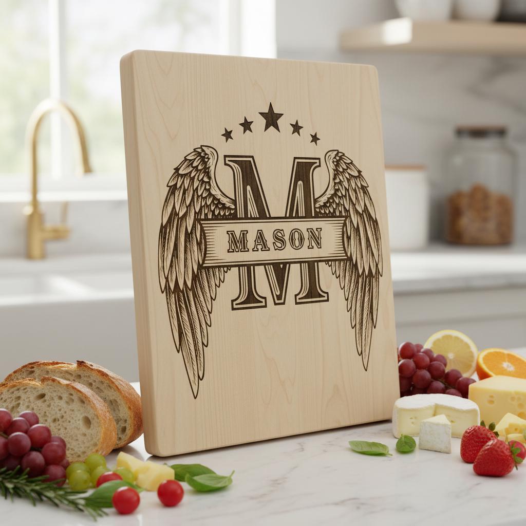 55 Diseños Vintage de Monogramas Letreros con Nombre de Familia para Grabado Láser en Tablas de Charcutería - Imagen 6
