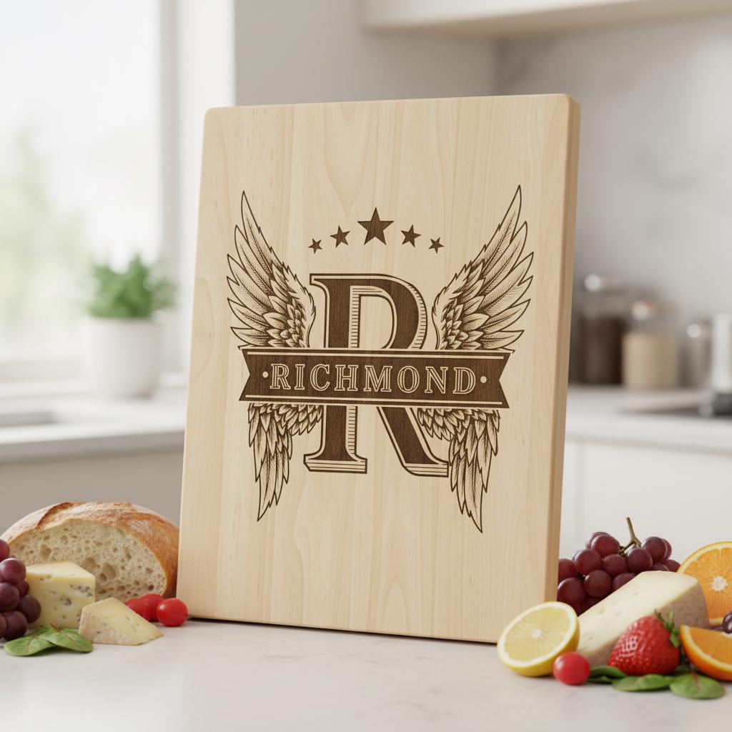 55 Diseños Vintage de Monogramas Letreros con Nombre de Familia para Grabado Láser en Tablas de Charcutería - Imagen 7