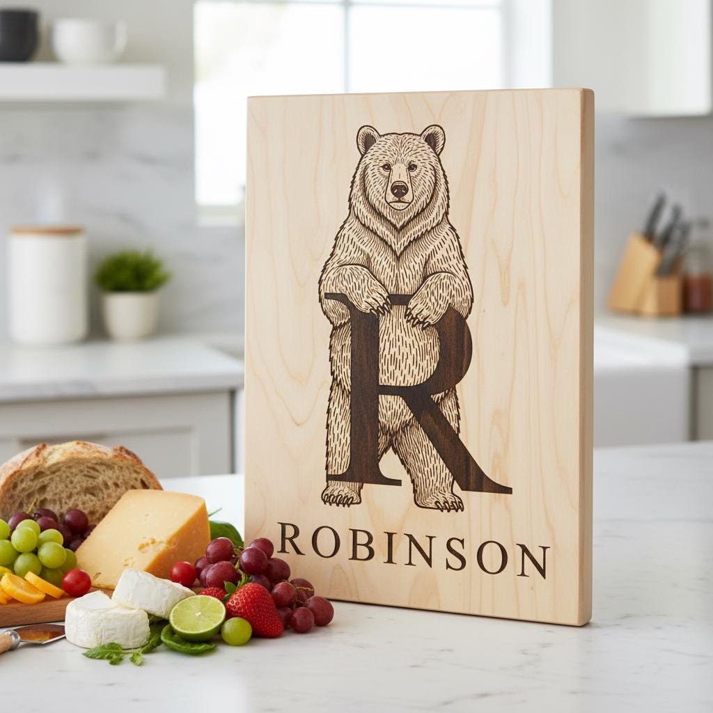 Animal Monogram Bundle, 53 Engraving Designs for Charcuterie Boards, Family Signs
