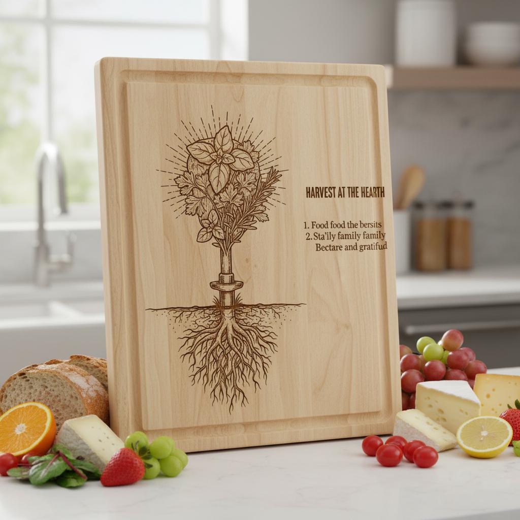 Bundle di Design Taglieri Charcharcuterie, 20 Motivi di Incisione Fantasiosi, Decorazioni da Cucina con Nome di Famiglia - immagine 11