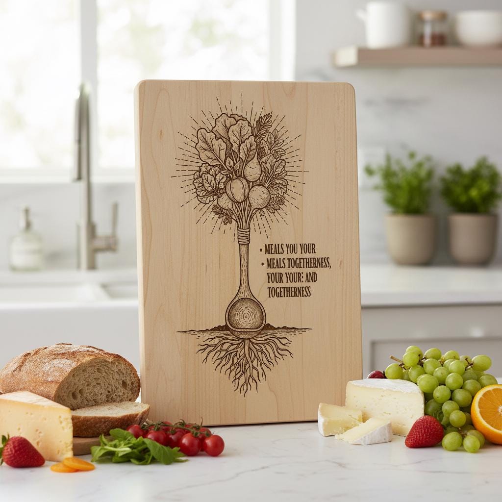 Bundle di Design Taglieri Charcharcuterie, 20 Motivi di Incisione Fantasiosi, Decorazioni da Cucina con Nome di Famiglia - immagine 5