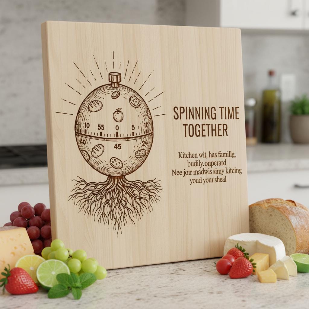 Bundle di Design Taglieri Charcharcuterie, 20 Motivi di Incisione Fantasiosi, Decorazioni da Cucina con Nome di Famiglia - immagine 6