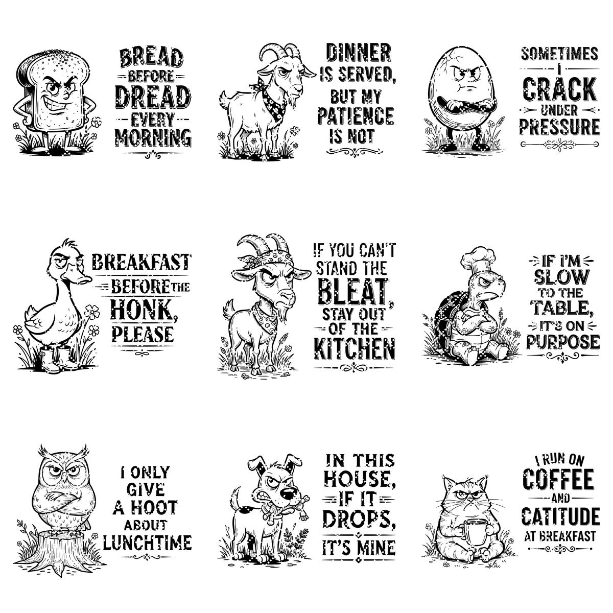 Archivos de Grabado Láser para Tabla de Charcutería, Diseños Caprichosos de Animales de Granja, Nombre de Familia. - Imagen 12