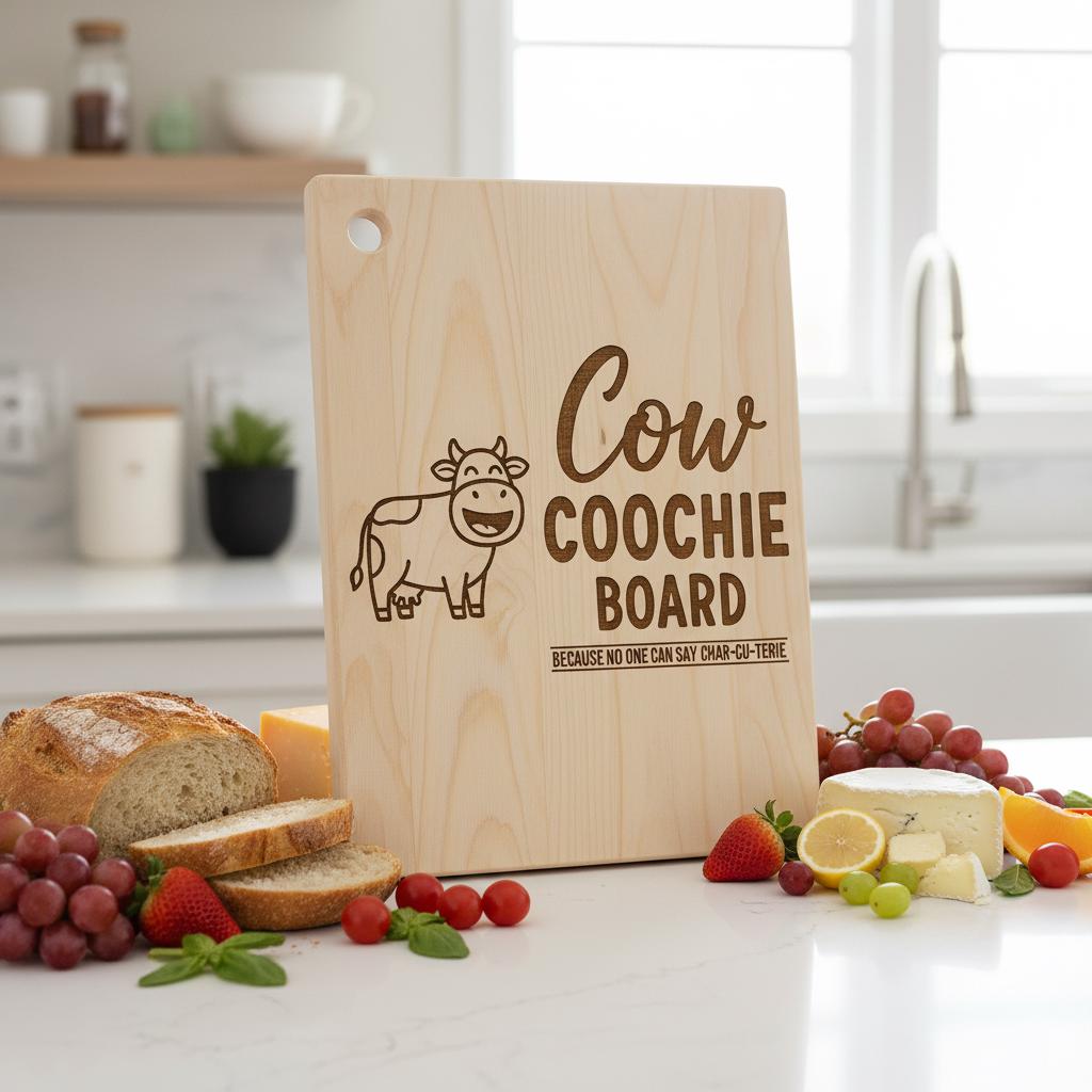 Bundle Incisione Tagliere Salumi, 20 Design Divertenti di Giochi di Parole sul Brunch per Taglieri Familiari - immagine 2