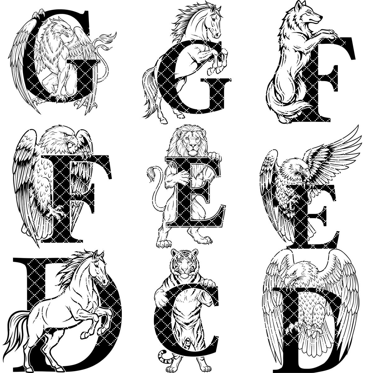 Archivos de Grabado para Tablas de Charcutería, Diseños de Monogramas con Escudo Familiar Regio, 54 Estilos - Imagen 14