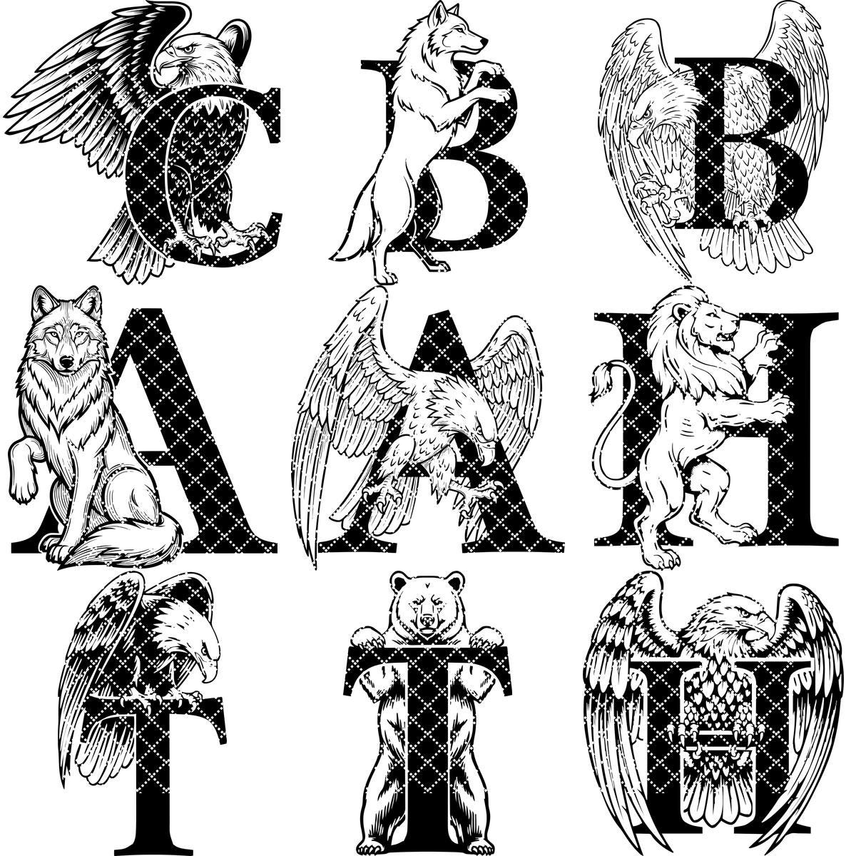 Archivos de Grabado para Tablas de Charcutería, Diseños de Monogramas con Escudo Familiar Regio, 54 Estilos - Imagen 15