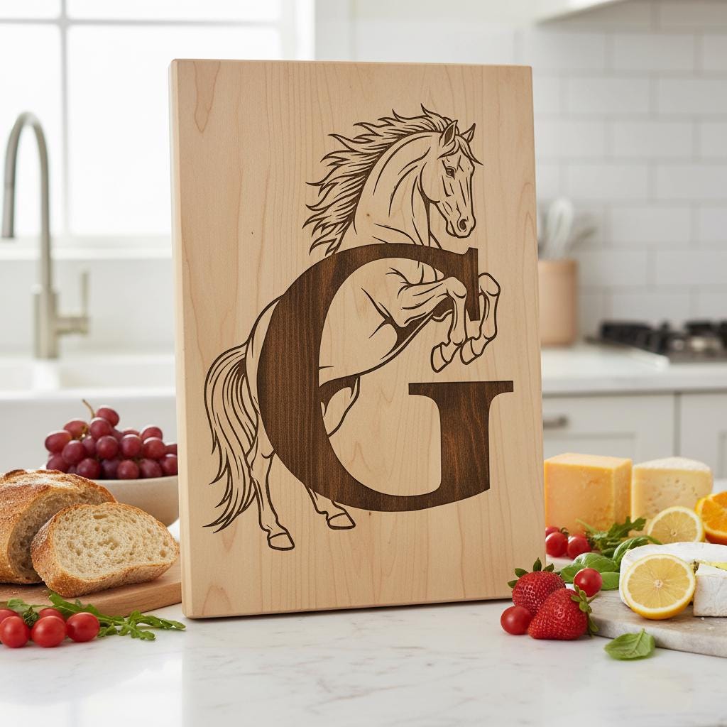 Archivos de Grabado para Tablas de Charcutería, Diseños de Monogramas con Escudo Familiar Regio, 54 Estilos - Imagen 4