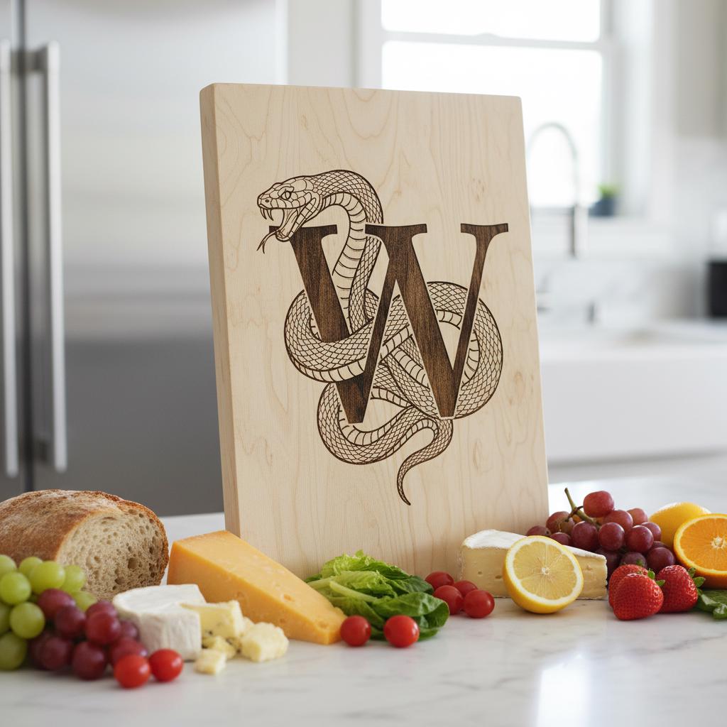 Archivos de Grabado para Tablas de Charcutería, Diseños de Monogramas con Escudo Familiar Regio, 54 Estilos - Imagen 9