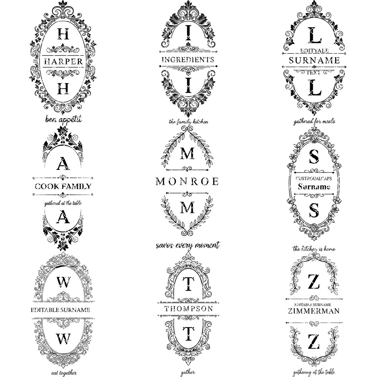 Tabla de Charcutería con Monograma, Grabado de Marco Vintage, Regalo con Nombre Familiar - Imagen 15