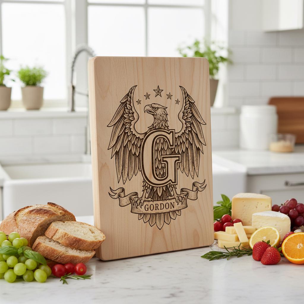 Adlerwappen Monogramm Bundle, 54 Designs für Lasergravur, Familiennamensschilder, Patriotische Deko – Bild 4