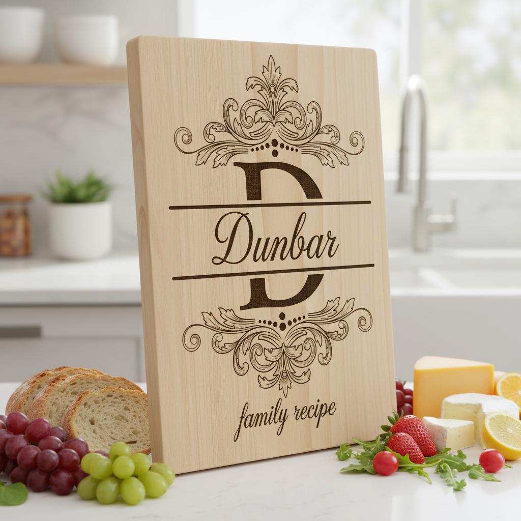 Elegantes Monogramm-Gravur-Bundle, Charcuterie-Brett-Designs, 54 Küchenstile – Bild 2