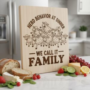 Funny Animal Bundle, Charcuterie Board Laser Engraving Files, Whimsical Kitchen Decor