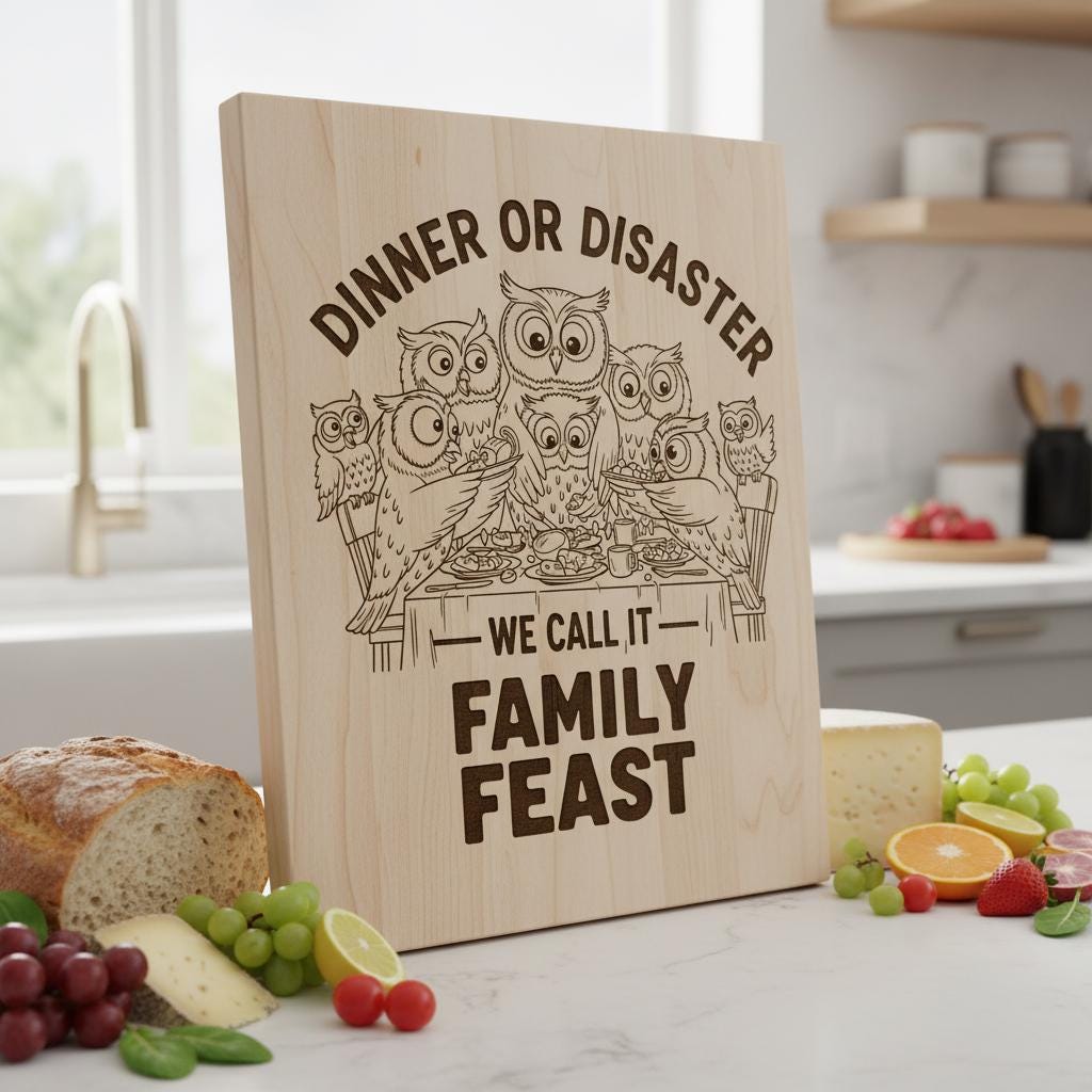Funny Animal Bundle, Charcuterie Board Laser Engraving Files, Whimsical Kitchen Decor