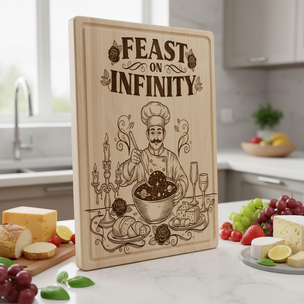 Diseños divertidos de tablas de embutidos, grabado caprichoso de verduras, decoración de cocina humorística. - Imagen 7