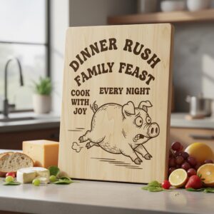 Funny Kitchen Engraving Bundle, Charcuterie Board Designs, Vintage Cartoon Humor
