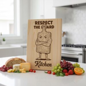 Funny Vintage Kitchen Laser Engraving File, Charcuterie Board Design Bundle