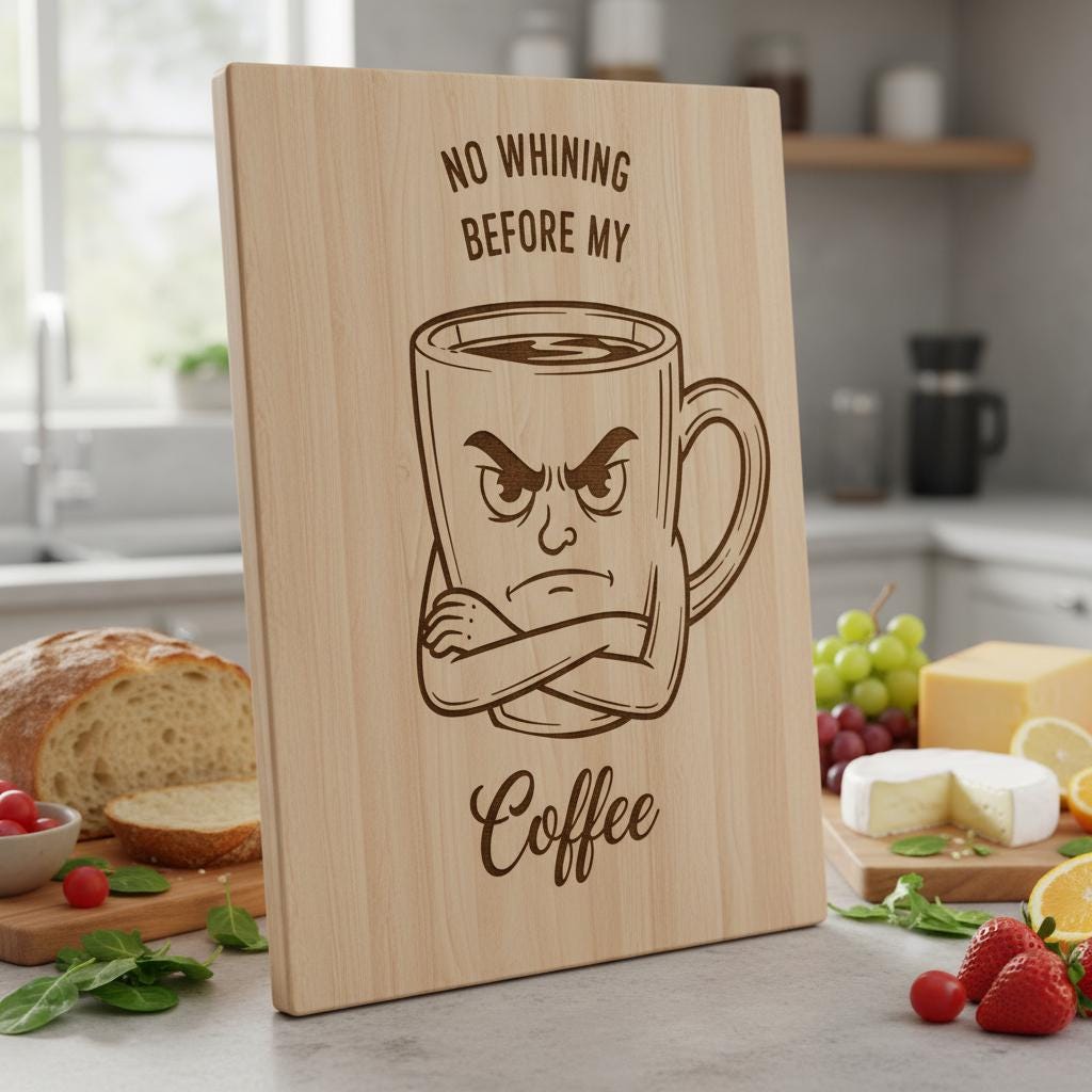 Funny Vintage Kitchen Laser Engraving File, Charcuterie Board Design Bundle