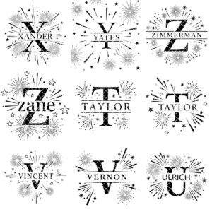 Laser Engraving Alphabet Designs for Personalized Charcuterie Boards Family Names