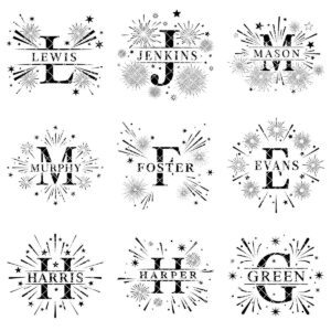 Laser Engraving Alphabet Designs for Personalized Charcuterie Boards Family Names