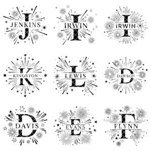 Laser Engraving Alphabet Designs for Personalized Charcuterie Boards Family Names
