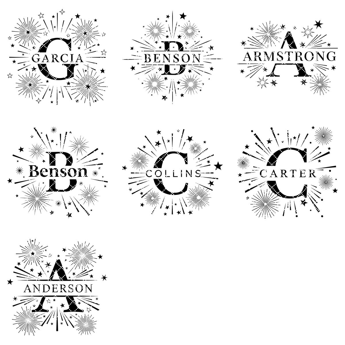 Laser Engraving Alphabet Designs for Personalized Charcuterie Boards Family Names